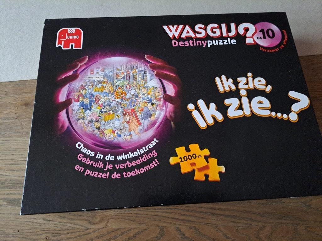 Puzzel Wasgij, Destiny nr 10, Chaos in de winkelstraat, Ophalen of Verzenden, 500 t/m 1500 stukjes, Zo goed als nieuw, Legpuzzel