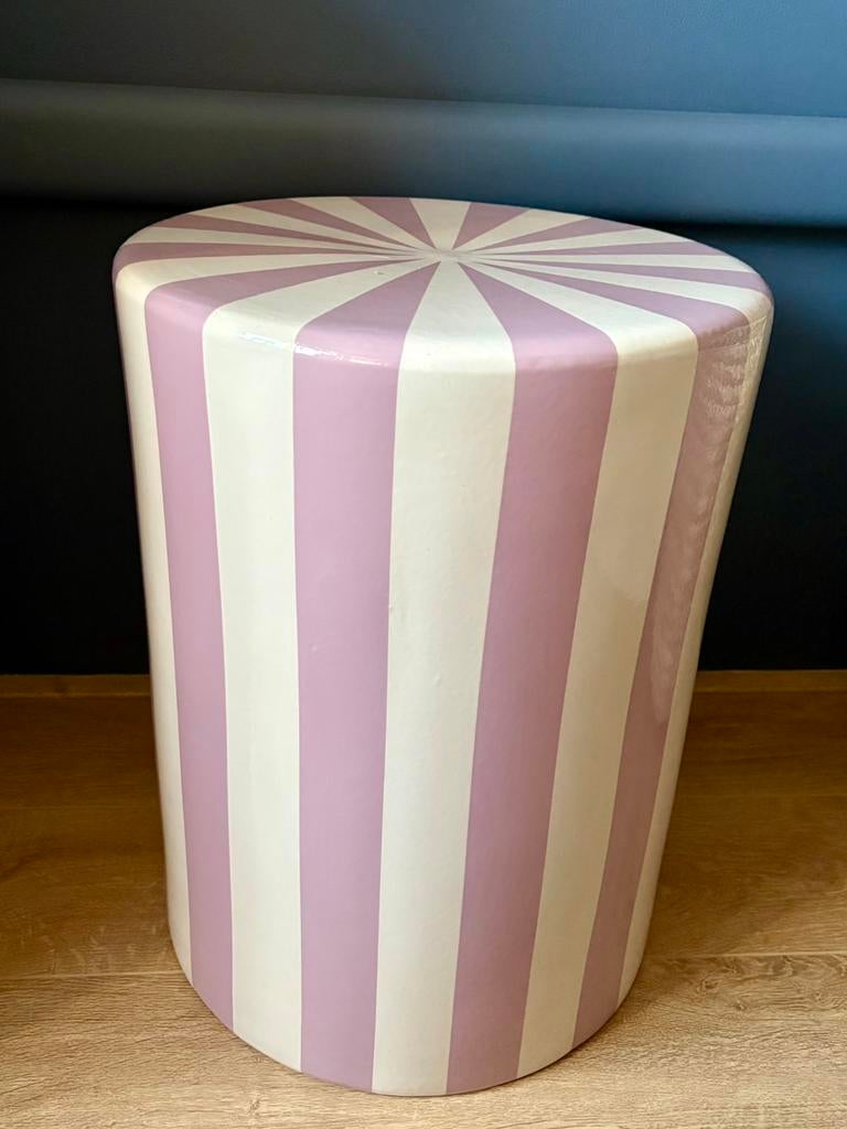 Woood bijzettafel Mika keramiek, Huis en Inrichting, Tafels | Bijzettafels, Ophalen, Minder dan 45 cm, Minder dan 55 cm, Rond