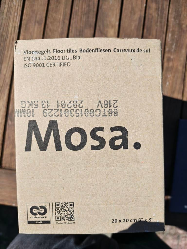 Mosa Vloertegels 20x20 cm - 15 dozen a 15 stuks, Doe-het-zelf en Verbouw, Tegels, Ophalen, Keramiek, Nieuw, 20 tot 40 cm