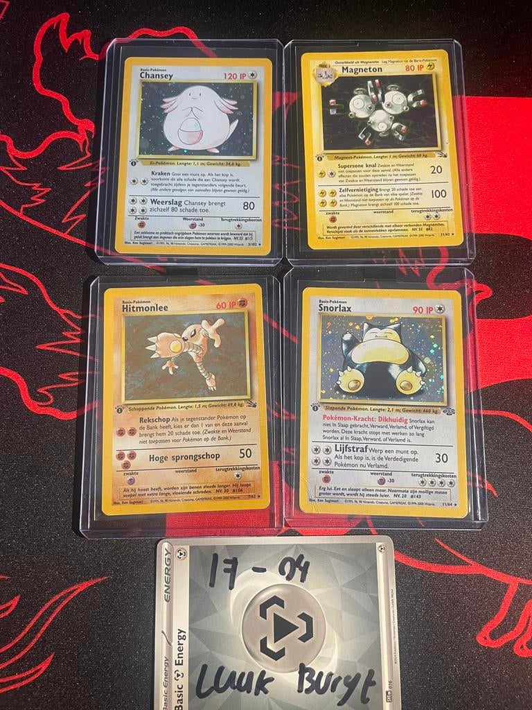 Pokemon first edition NL, Hobby en Vrije tijd, Ophalen of Verzenden, Zo goed als nieuw