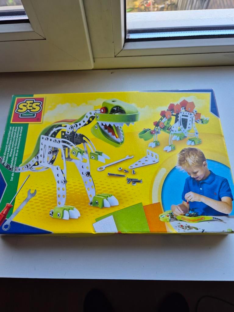 SES Creative metalen dino constructie set, Ophalen of Verzenden