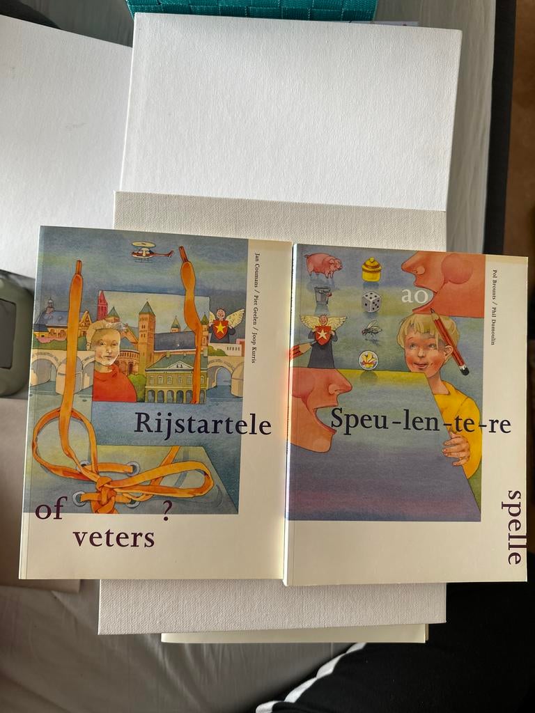 Rijstartele of veters? & Speu-len-te-re (2 boeken), Ophalen of Verzenden, Gelezen, Non-fictie