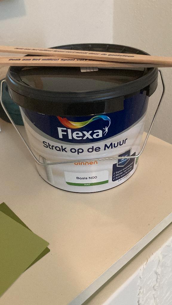 Ongebruikt Flexa paint 2.5L - Wailing Whisper, Doe-het-zelf en Verbouw, Verf, Beits en Lak, Nieuw, Verf, Minder dan 5 liter, Groen