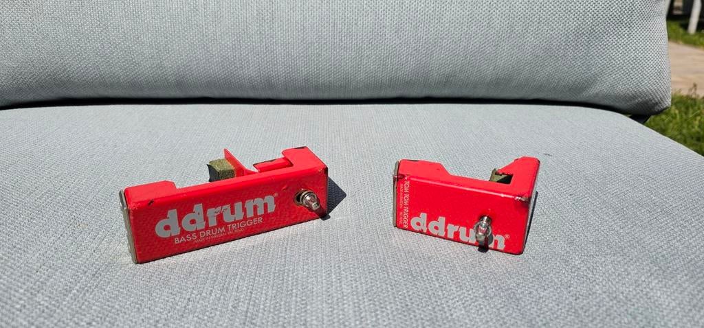 Ddrum drumtriggers (bass drum en tom tom), Ophalen of Verzenden, Gebruikt, Overige merken, Elektronisch