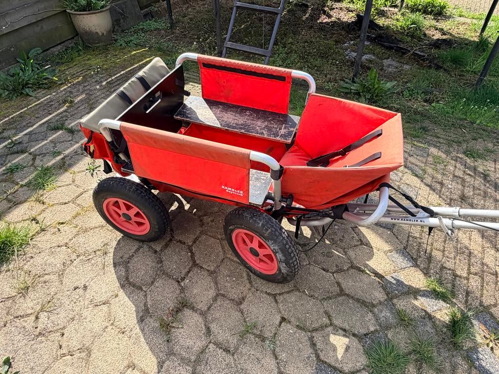 Rambler bolderkar met accessoires, gebruikssporen, Ophalen, Gebruikt