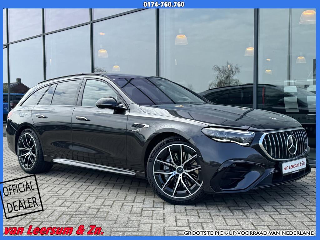 Mercedes-Benz E-Klasse Estate AMG 53 4MATIC+ | Pano | Burmes, Auto's, Mercedes-Benz, Automaat, Gebruikt, Zwart, Zwart
