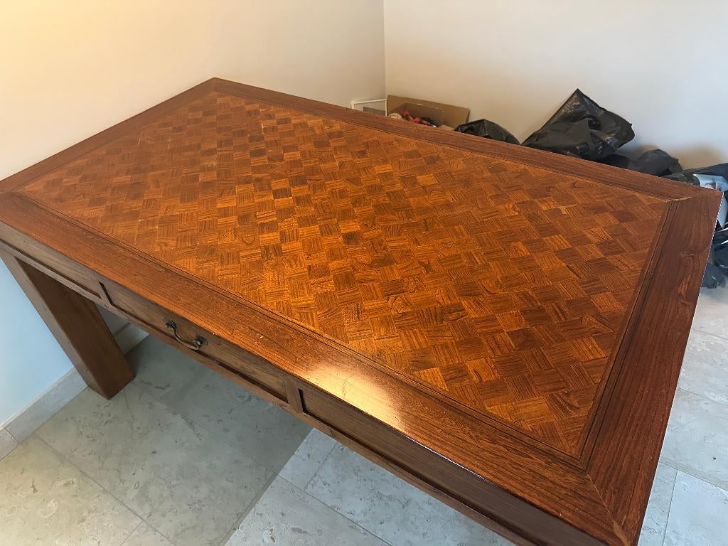 Prachtige massieve eetkamertafel japans antiek UNIEK, Huis en Inrichting, Tafels | Eettafels, Ophalen, 50 tot 100 cm, Vijf personen of meer