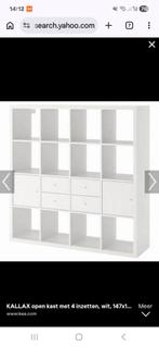 Ikea Kallax kast wit 147x147 cm, Met deur(en), 100 tot 150 cm, Ophalen of Verzenden, Zo goed als nieuw