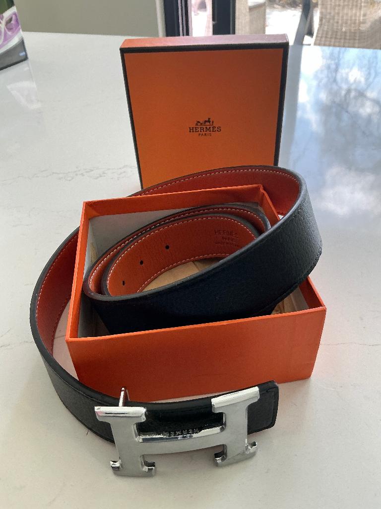 Hermes lederen riem, Kleding | Heren, Riemen en Ceinturen, Ophalen of Verzenden, 115 cm of meer, Riem of Ceintuur, Echt leder