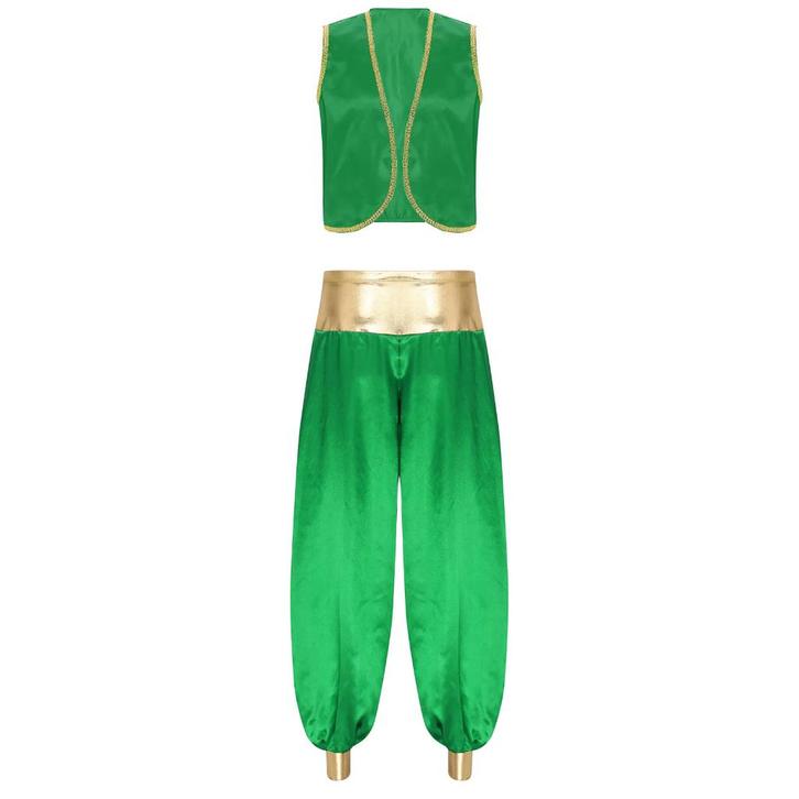 Groen arabische prins kostuum, Kleding | Heren, Carnavalskleding en Feestkleding, Nieuw, Kleding, Overige maten, Verzenden