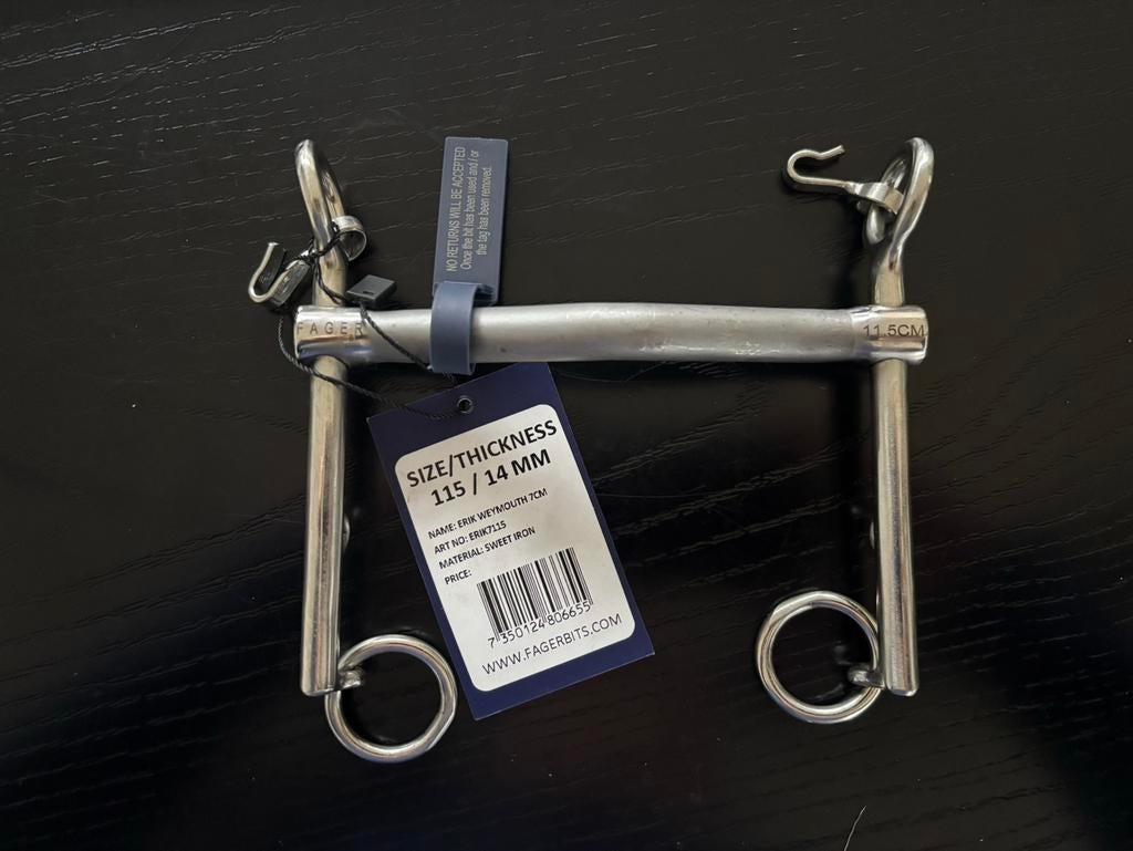 ****nieuw*** Fager stang Erik 11,5, Dieren en Toebehoren, Paarden en Pony's | Hoofdstellen en Tuigage, Ophalen of Verzenden, Nieuw