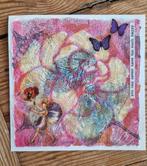 Gelli plate kaart met roos in pastel, Ophalen of Verzenden