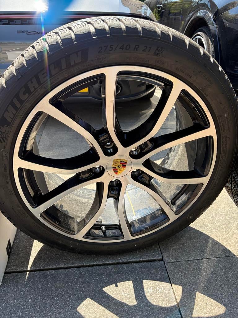 Exclusief design 21 inch set Porsche Cayenne E3 9YA velgen, Gebruikt, Velg(en), Terreinwagen, Zomerbanden