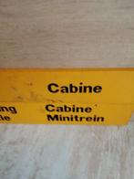 2 prachtige oude houten borden spoorwegen dubbel zijdig 60cm, Trein, Gebruikt, Overige typen, Ophalen of Verzenden