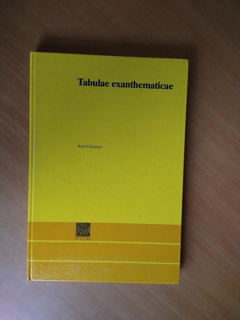Schuppli, Rudolf. Tabulae exanthematicae, Ophalen of Verzenden, Gelezen, Natuurwetenschap