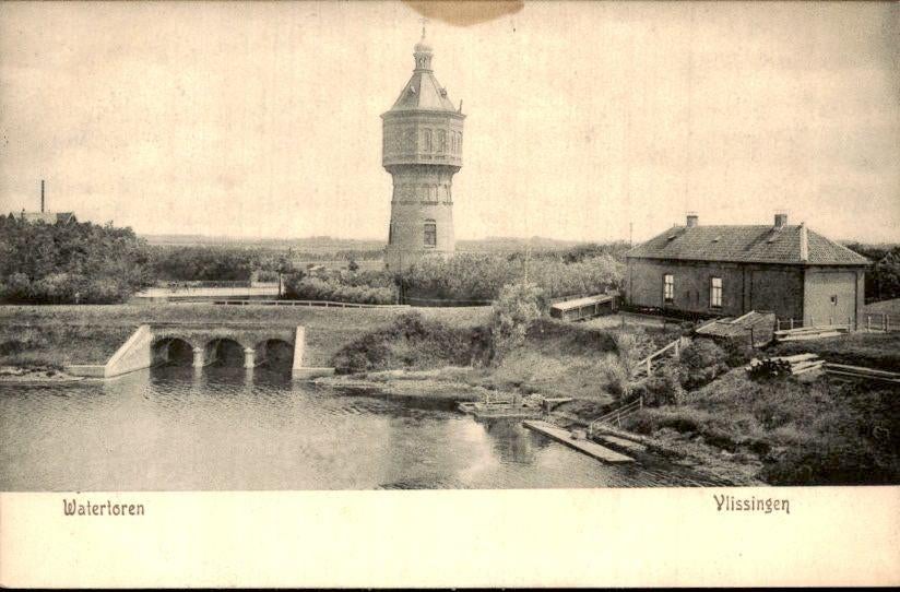 Vlissingen - Watertoren, Ophalen of Verzenden, Voor 1920, Gelopen, Zeeland
