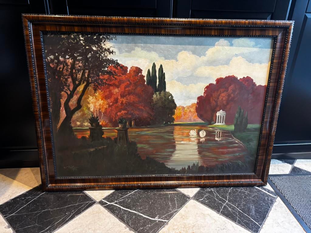 Landschap schilderij, Ophalen