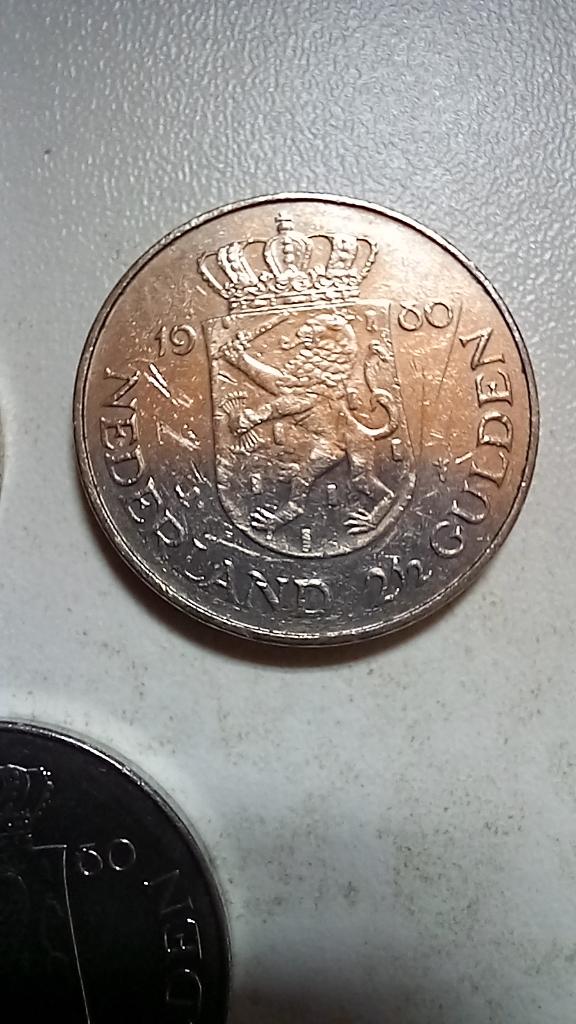 1 gulden dubbele kop 1980 [5x], Ophalen of Verzenden, Koningin Beatrix, 1 gulden