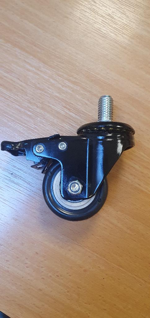 Rubber zwenkwiel met rem, Ophalen of Verzenden, Nieuw