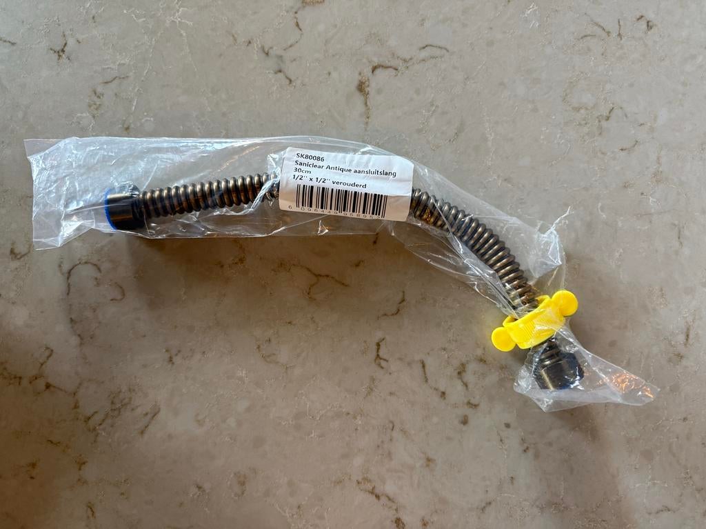 Aansluitslang brons 30 cm NIEUW!, Doe-het-zelf en Verbouw, Sanitair, Ophalen of Verzenden, Nieuw, Kraan