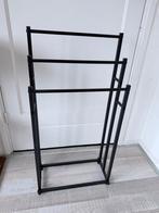 Zwarte metalen handdoekrek, Ophalen, Gebruikt, 100 tot 150 cm, Metaal