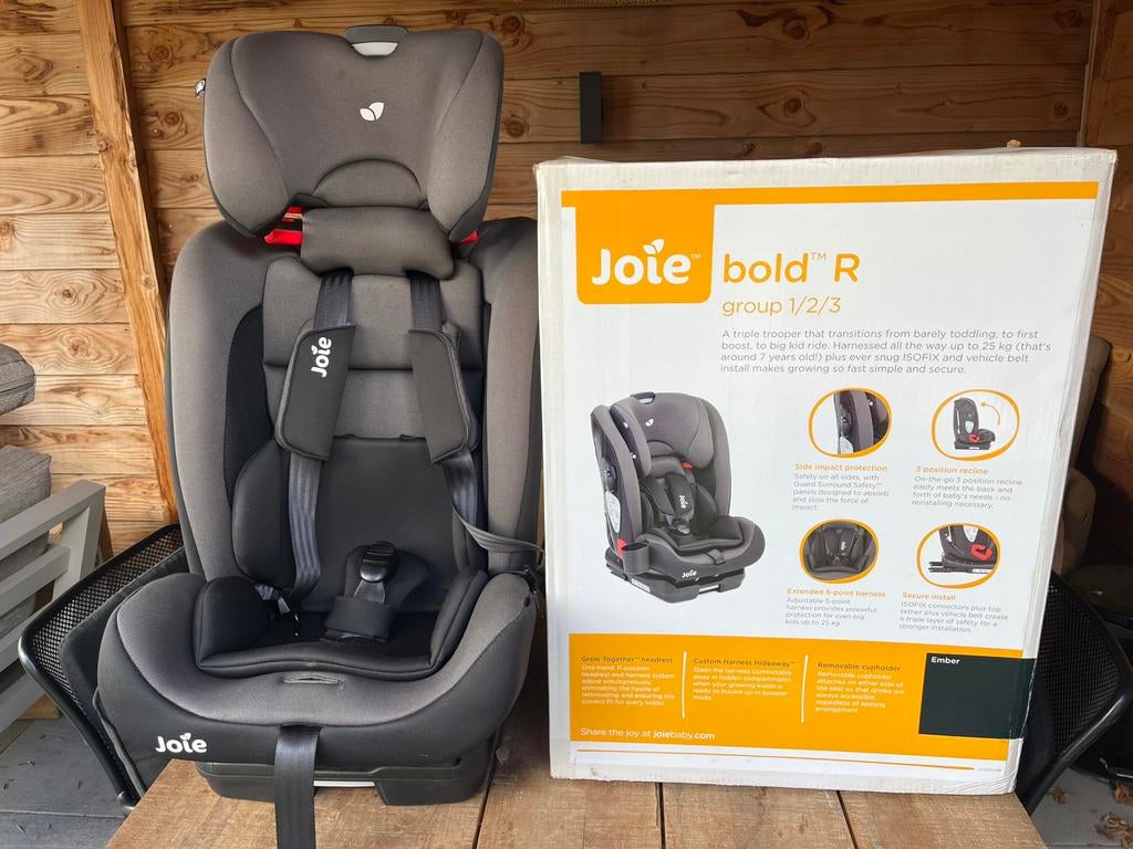 Joie Bold R autostoel Isofix 9-36 kg – nieuwstaat – met doos, Overige merken, 15 t/m 36 kg, Ophalen of Verzenden, Zo goed als nieuw