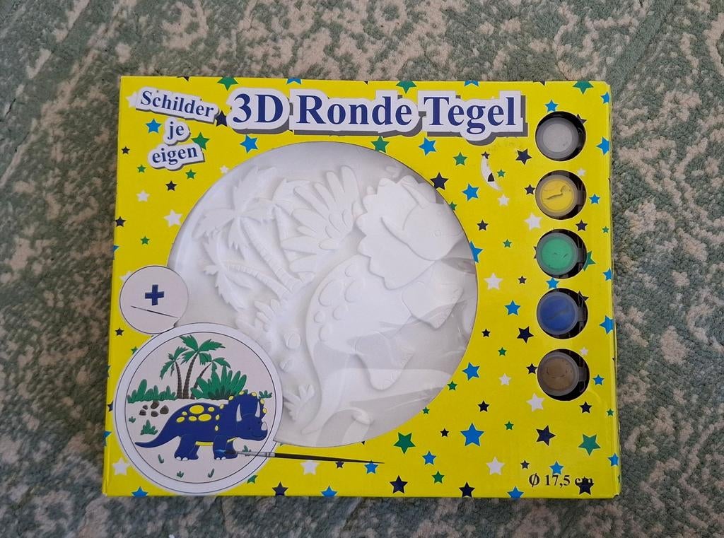Schilder 3D gips tegel, Ophalen of Verzenden, Nieuw