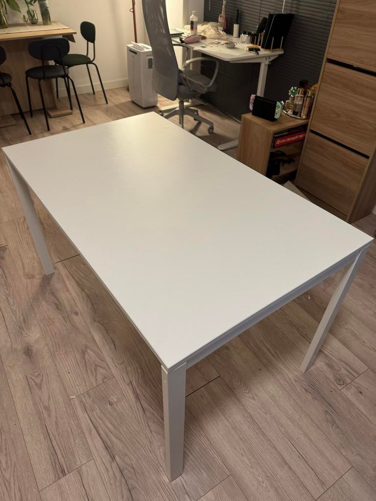 Ikea eettafel - Wit, rechthoekig, ophalen, Ophalen, Overige materialen, Gebruikt, 100 tot 150 cm