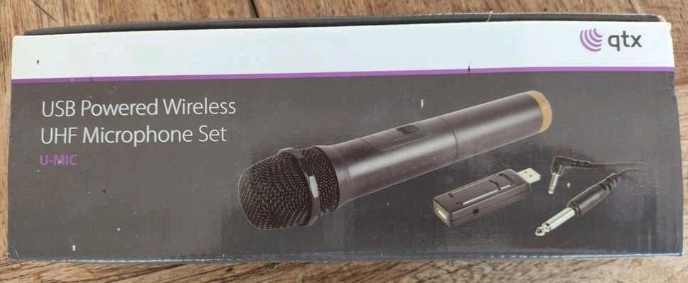 Draadloze microfoon, geschikt voor karaoke, Ophalen of Verzenden, Zo goed als nieuw, Overige typen
