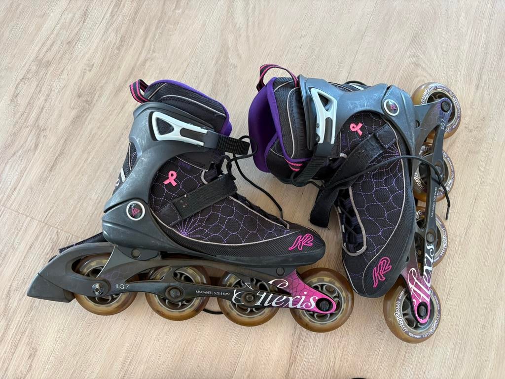 Mooie K2 Alexis Inline skates maat 39 incl. bescherming, Ophalen, Gebruikt, K2