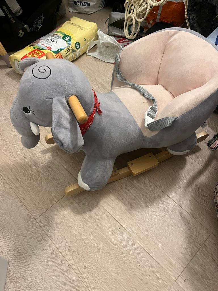 Hobbelpaard - olifant, Ophalen, Gebruikt