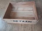 Houten kist De Faam Breda vintage, Ophalen of Verzenden, Minder dan 50 cm, Minder dan 50 cm