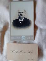 Carte de Visite C.A.M. van Vliet, Den Haag 1902, Ophalen of Verzenden, Voor 1940, Gebruikt, Overige onderwerpen