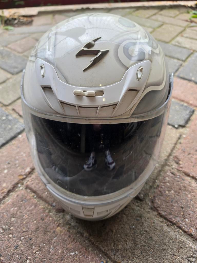 Scorpion EXO-450 Scooter/Brommer Helm Maat XS, Fietsen en Brommers, Ophalen of Verzenden, Gebruikt, Extra small of kleiner, Scorpion
