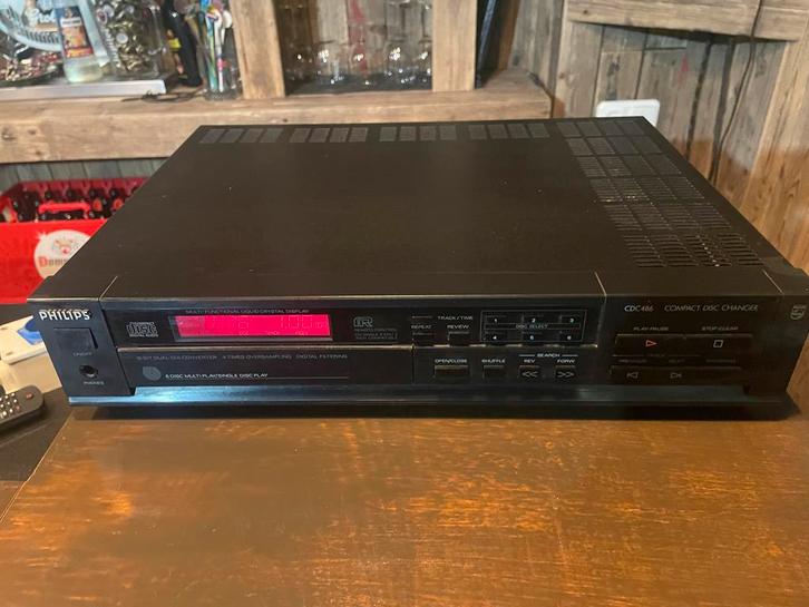 Philips CDC486 CD-wisselaar (6-disc) - vintage, Audio, Tv en Foto, Cd-spelers, Niet werkend, Philips, Wisselaar, Ophalen of Verzenden
