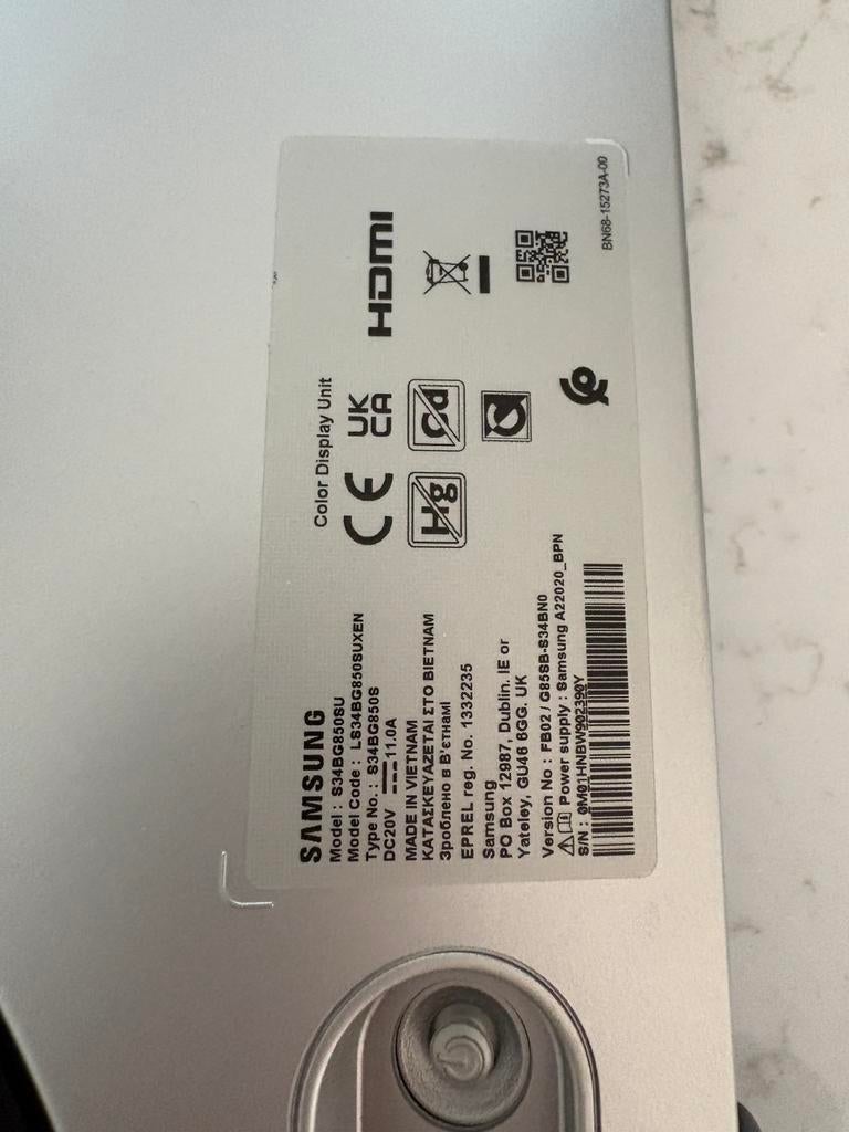 Samsung Odyssey G8 34 inch (mp225), Computers en Software, Monitoren, Ophalen, Zo goed als nieuw