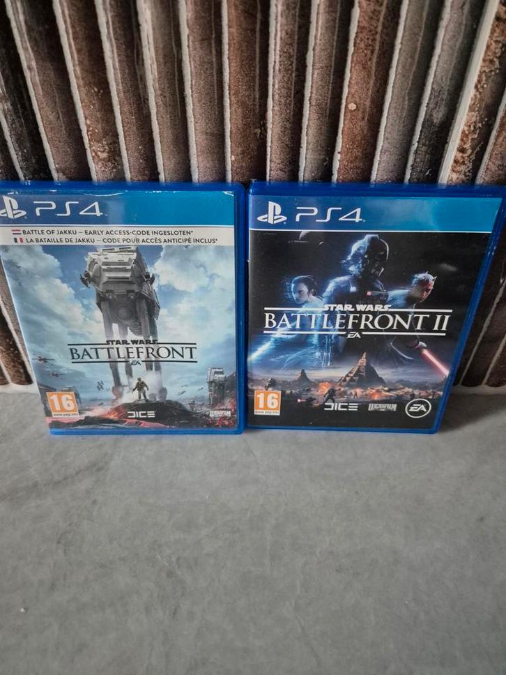 Star Wars Battlefront 1 & 2 PS4 - Zo goed als nieuw, Spelcomputers en Games, Games | Sony PlayStation 4, Zo goed als nieuw, Shooter