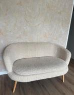 2 zitsbank Gistrup off white teddy stof, Huis en Inrichting, Tweepersoons, 75 tot 100 cm, Ophalen of Verzenden, Zo goed als nieuw