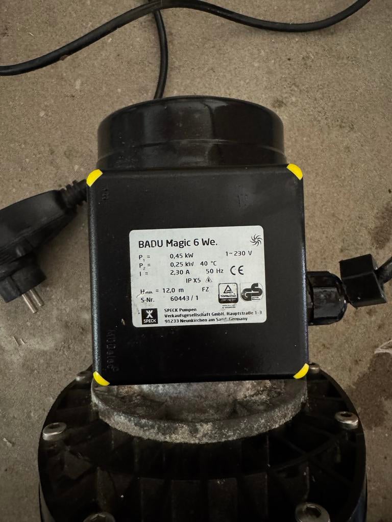 Zwembadpomp Badu Magic 6 met zandfilter, Ophalen, Gebruikt, Zwembadpomp