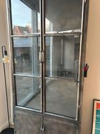 Zwart metalen kast van Woonexpress, Ophalen, 50 tot 100 cm, Zo goed als nieuw, Metaal