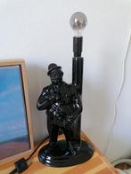 Vintage Jaren '80 Volkszanger Lamp Zwart Keramiek, Ophalen