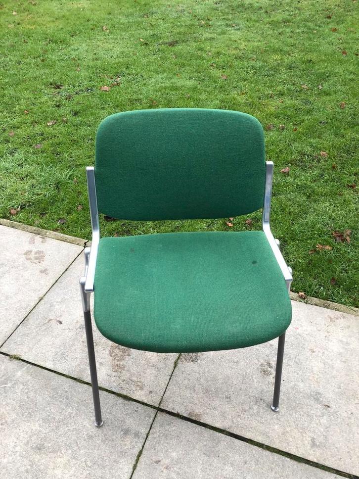 Castelli DSC 106 Stoel - Groen Design Klassieker, Huis en Inrichting, Stoelen, Gebruikt, Eén, Stof, Overige kleuren, Ophalen