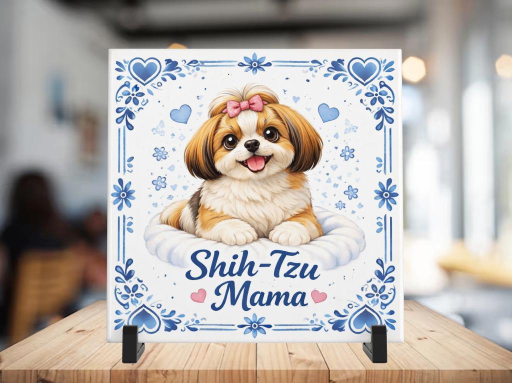 Shih-Tzu Mama - Moederdag Tegel, Verzenden, Nieuw