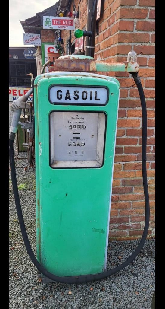 Oude Beckmeter Benzinepomp Jaren '50 - Originele Staat, Verzamelen, Ophalen, Gebruikt