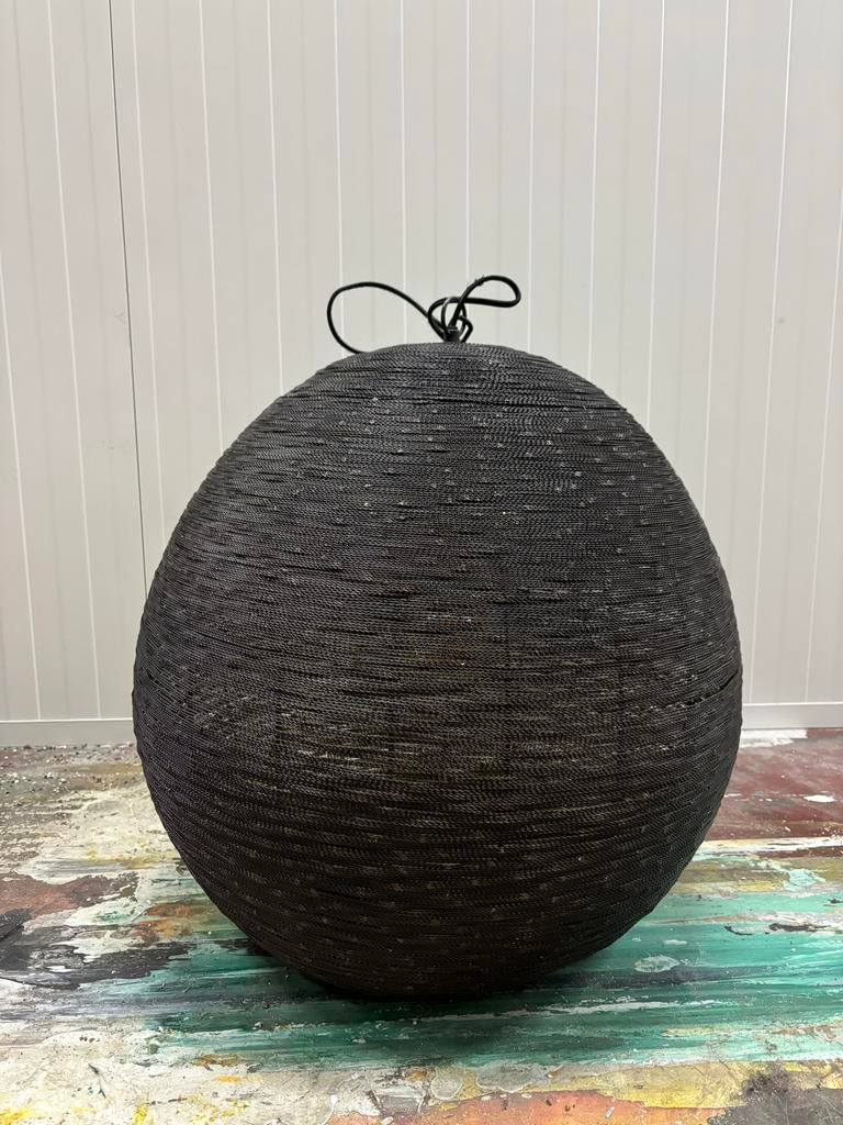 Zwarte metalen hanglamp van Loods 5, verstelbaar, Ophalen, Gebruikt, Metaal, 50 tot 75 cm