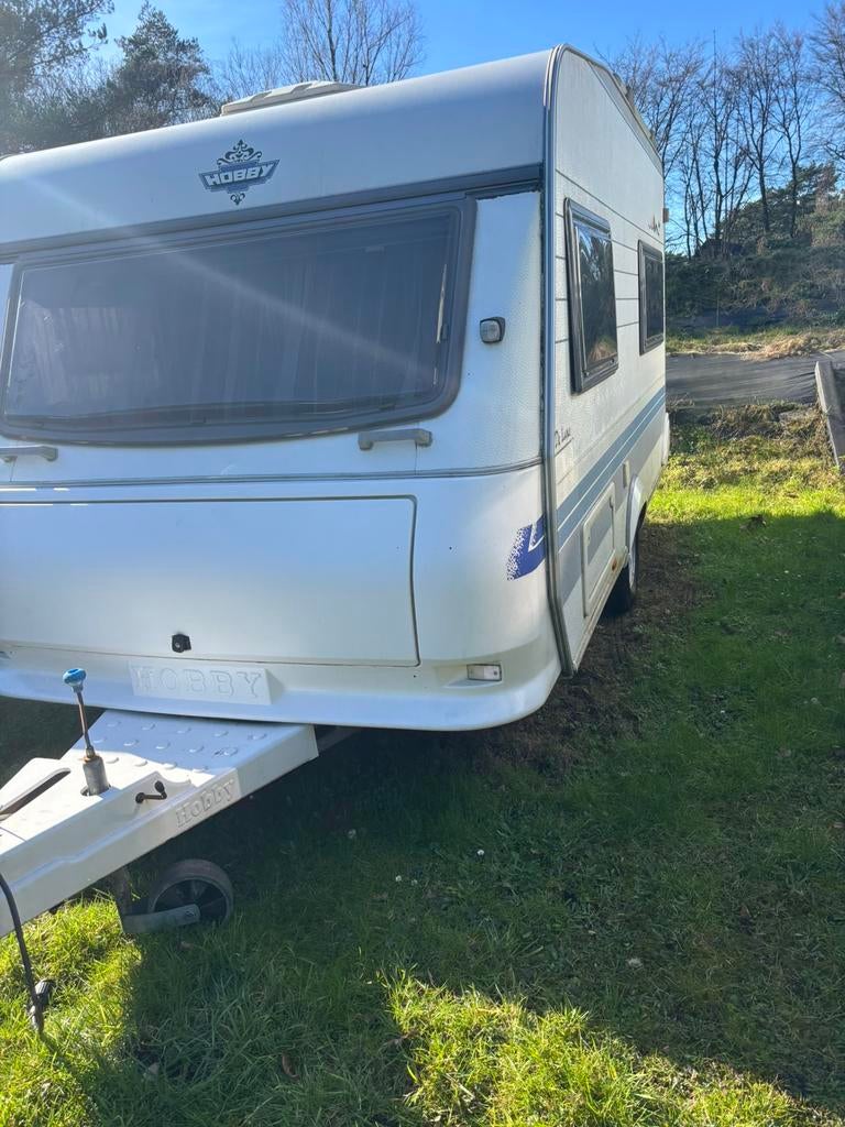 Hobby excellent 4.00 met zgan voortent, Caravans en Kamperen, Caravans, Hobby, Bedrijf, Treinzit, Tot en met 4