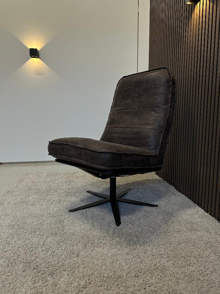 GRATIS BEZORGING - Odin fauteuil - concrete darkbrown, Huis en Inrichting, Fauteuils, Minder dan 75 cm, Nieuw, Ophalen of Verzenden