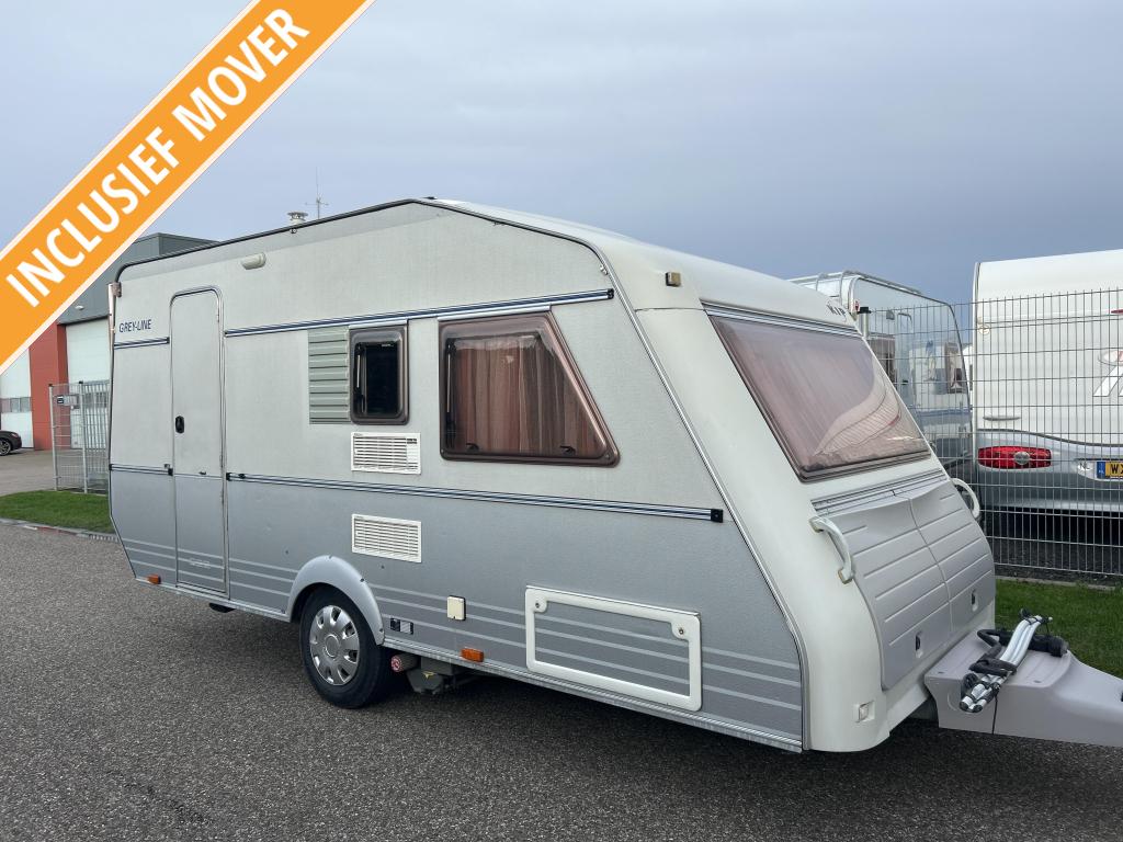 Kip Grey Line 44 TTR VOORTENT, LUIFEL, MOVER, Caravans en Kamperen, Kip, Bedrijf, Treinzit, Kip Caravans