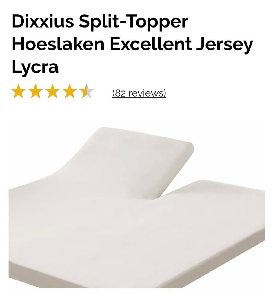 Swiss-Sense Split-Topper hoeslaken NIEUW!, Ophalen of Verzenden, Nieuw, Tweepersoons, Hoeslaken of Sloop