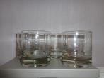 Prachtige Whiskey glazen met gravering dieren, Antiek en Kunst, Ophalen